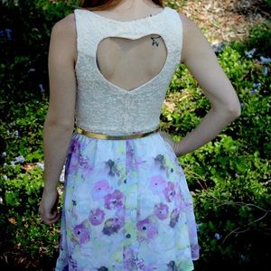 Candies heart cutout dress